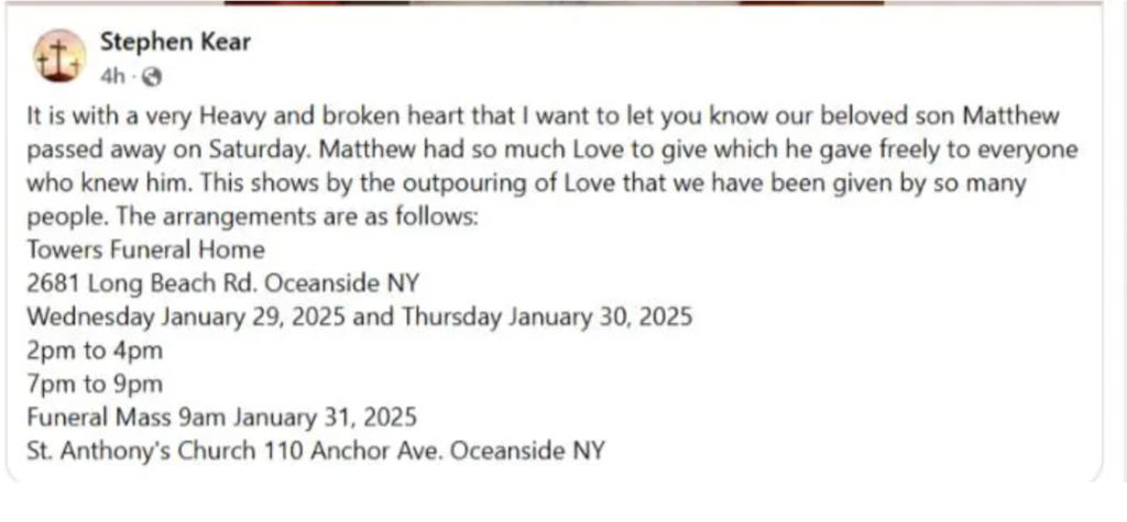 Matthew-Kear-NYPD-Police-Officer-1024x475 Matthew Kear, NYPD Police Officer Dead; Obituary & Cause Of Death