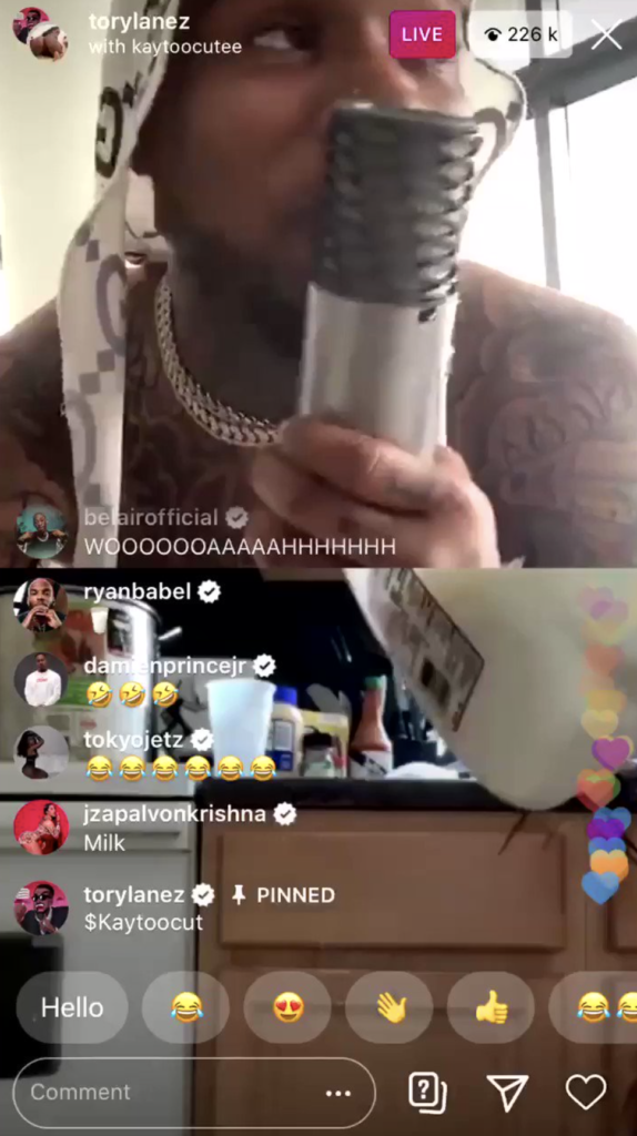 tory-lanez-instagram-livestream-574x1024 “I Influenced Current Generation Of Streamers” Tory Lanez Claims